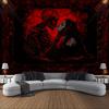 Gothic Skeleton Tapestry Wall Hanging Skull And Girl Wall Art Tapestry For Bedroom Living Room Home Decor Dark Aesthetic