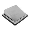 Wall Vent Exhaust Cover 304 Stainless Steel Dryer Hooded Wall Vent Exhaust Hood with Mesh Screen Damper for Dryer Vent