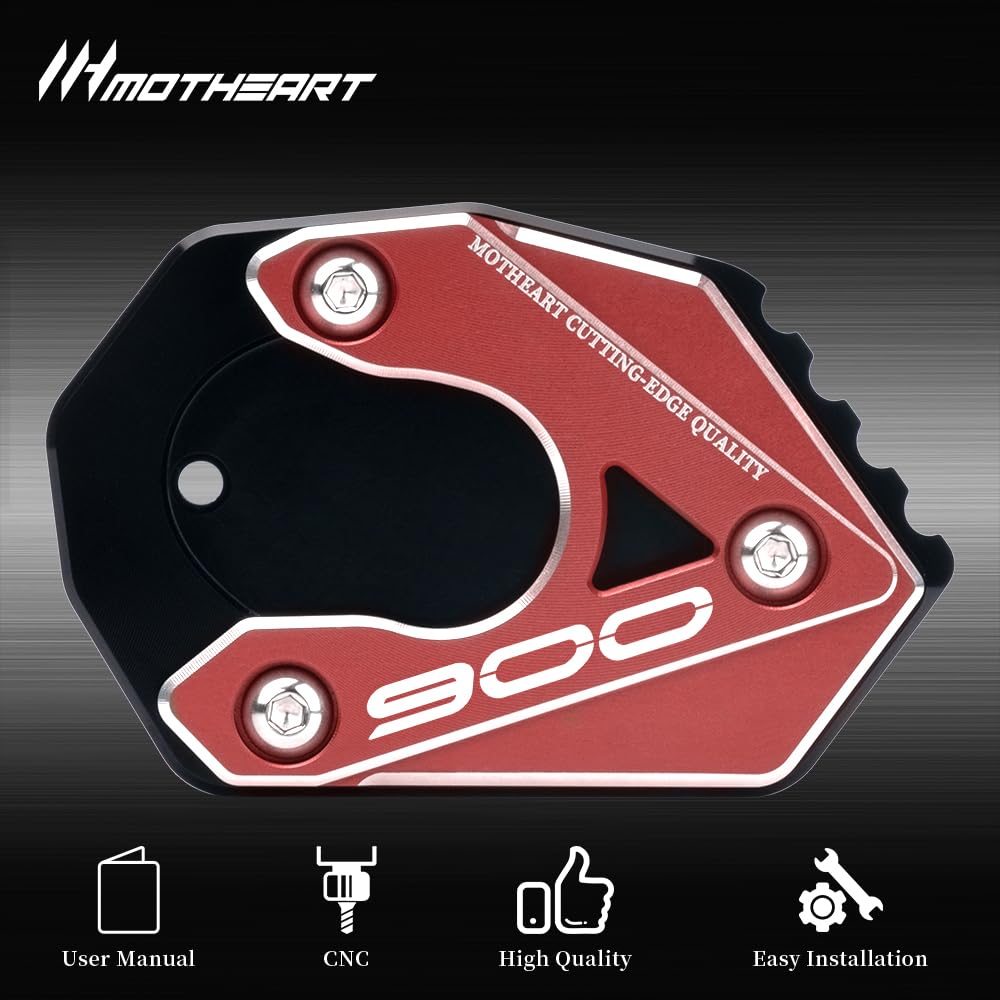 MotHeart Motorcycle Side Stand Stabilizer Compatible Z900 2017-2024 Z900SE 2022-2024 Z900RS 2018-2024 Motorcycle Auxiliary