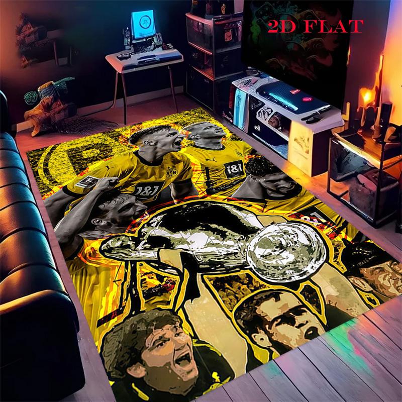 

Borussia Dortmund Carpet Rug for Living Room Bedroom Home Sofa Decoration,Kids play Nonslip Floor Mat 40x60cm( 15x23in )