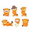 The Garfield Show Pvc Collectible Figures Set With Cute Cartoon Design For Fans And Collectors