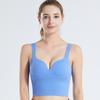 Sports underwear women's shockproof and anti-sagging gathering fitness cup integrated beauty back yoga vest wholesale