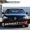 1Pcs Car Front Rear Windshield Decoration Stickers For Renault RS Clio Megane 2 3 4 N Captur Trafic Twingo Scenic 2 Kadjar Kangoo