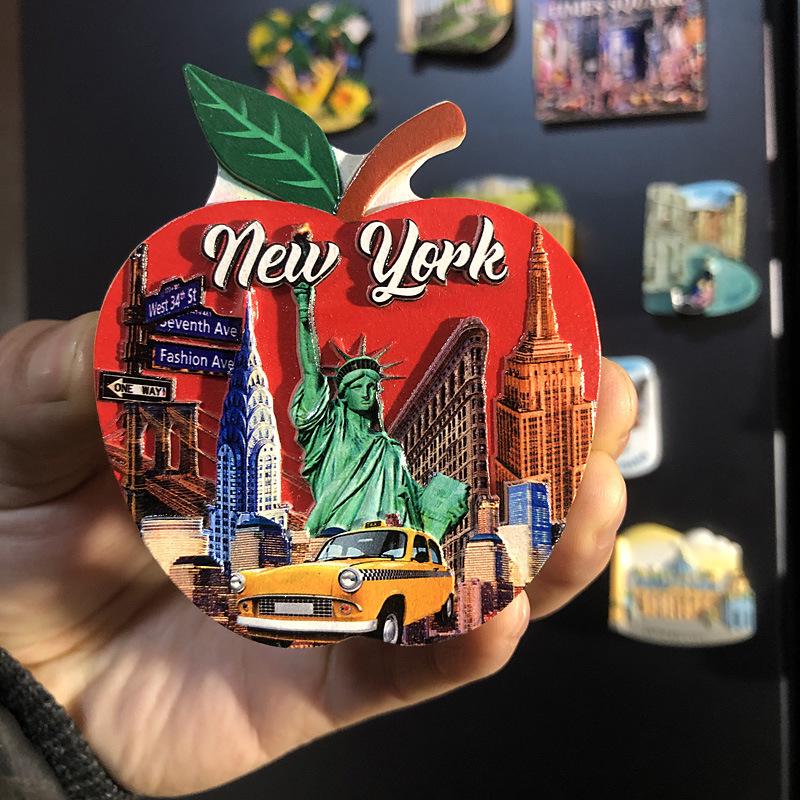 3D City Travel Souvenir Magnets: European and Global Regions