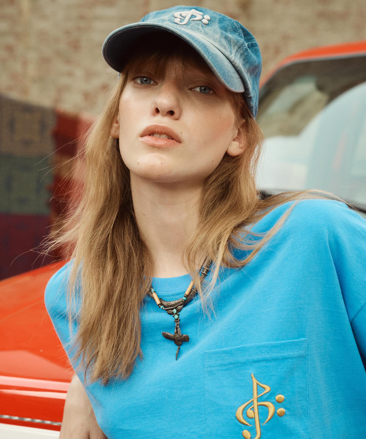 2113 Studio Logo Pocket T-Shirt Pastel Blue Pastel Blue