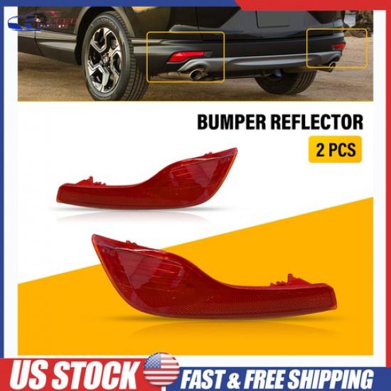 Rear Driver Passenger For 2017- Honda CR-V Rear Bumper Reflector 34500TLAA01
