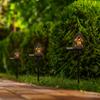 1PC/2PCS/4PCS Solar Resin House Light Arden Solar Lamp Outdoor Decor LED Light Waterproof Small House Floor Plug Lamp