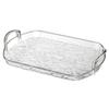 Food Platter Clear Plastic Serving Tray With Handles Versatile Dining Tea Serving Platter For Home Restaurant Cafe Decorate Tray