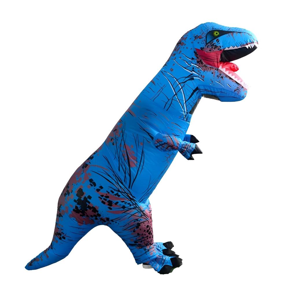 Nouveau Roi Tyrannosaurus Rex Cosplay Dinosaure Kigurumi avec Gonflable Japonais Performance Amusante Costume d'Halloween Costume, Instructions, Salopette,