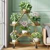 Movable Iron Multi-Tier Flower Pot Stand