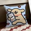 Cute LLine PPuppy Cushion Cover Reversible Soft Durable Pillow Cover Home  Car MultiScene Use for Daily Comfort