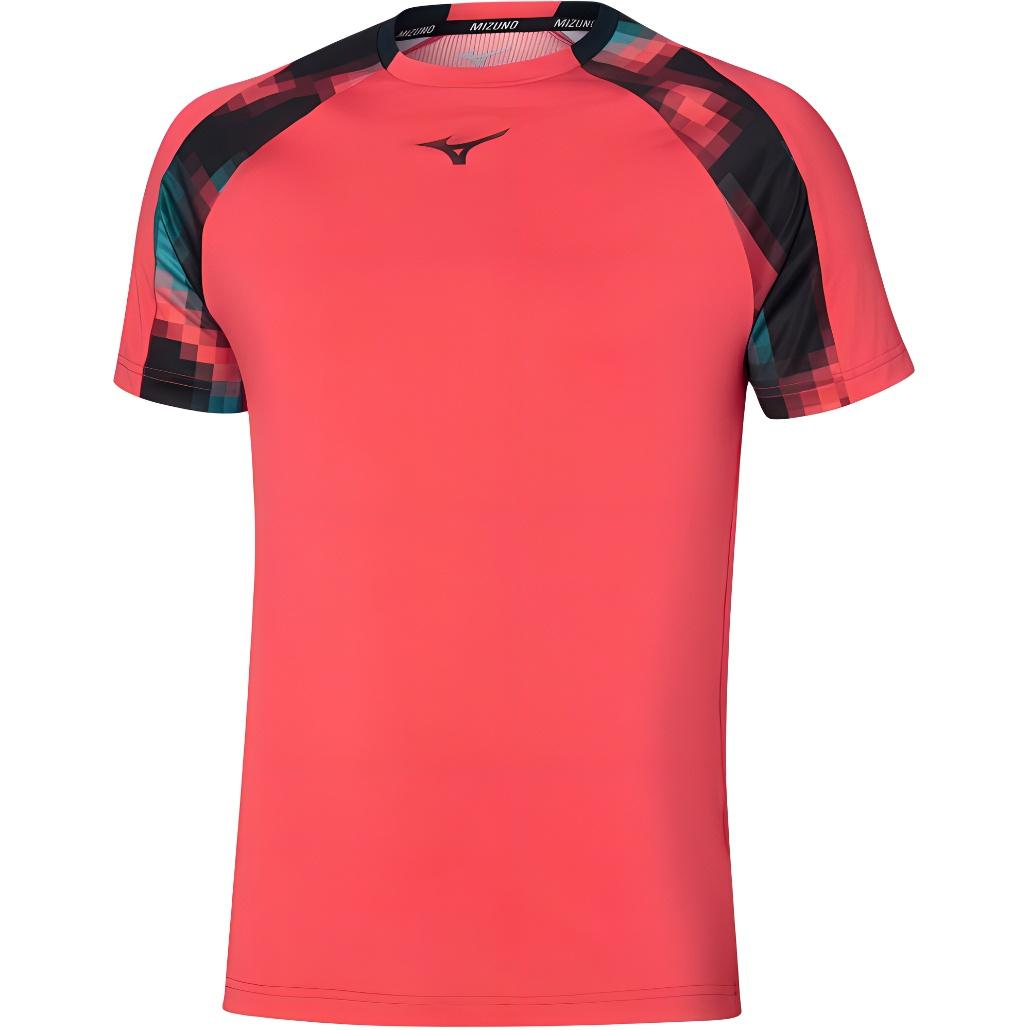 Мужские теннисные топы Mizuno с круглым вырезом, средняя плотность, 62GAC002 S