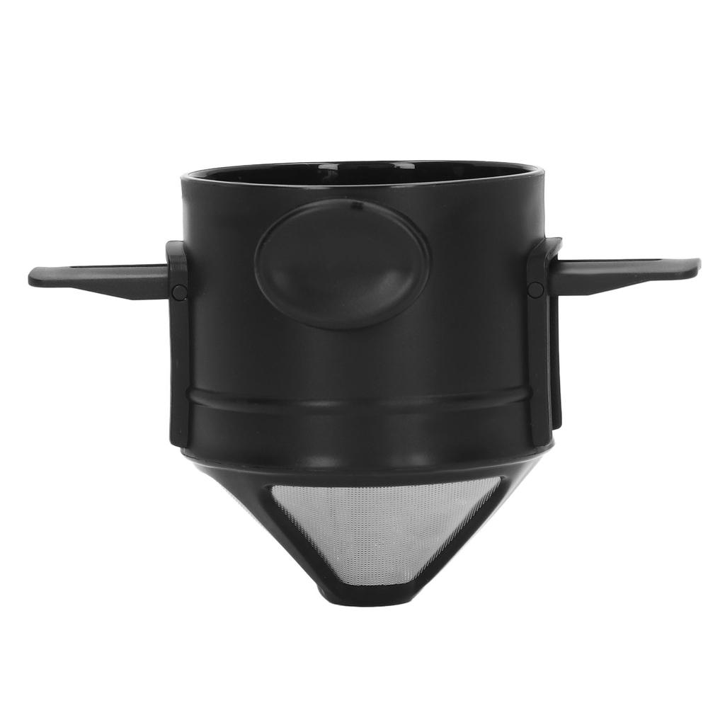 Pour Over Coffee Filter 304 Stainless Steel Reusable Coffee Filter Portable Paperless Coffee Dripper with Handles for