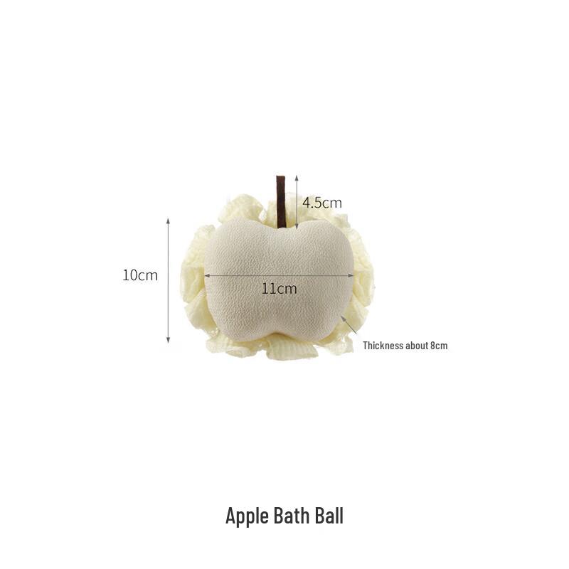 FaSoLa Double-Sided Apple Exfoliating Bath Sponge