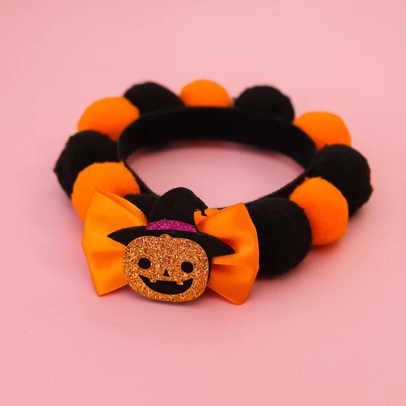 Halloween Dog Accessories Puppy Bow Tie Skull Pet Supplies Bow Pet Dog Bow Tie/tie Puppy Headdress  Harness