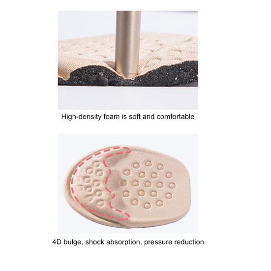 1 Pair Women's Metatarsal Pads Non-Slip Arch Support Insoles High Heel Foot Pads for Pain Relief Sweat-wicking Shoe Inserts