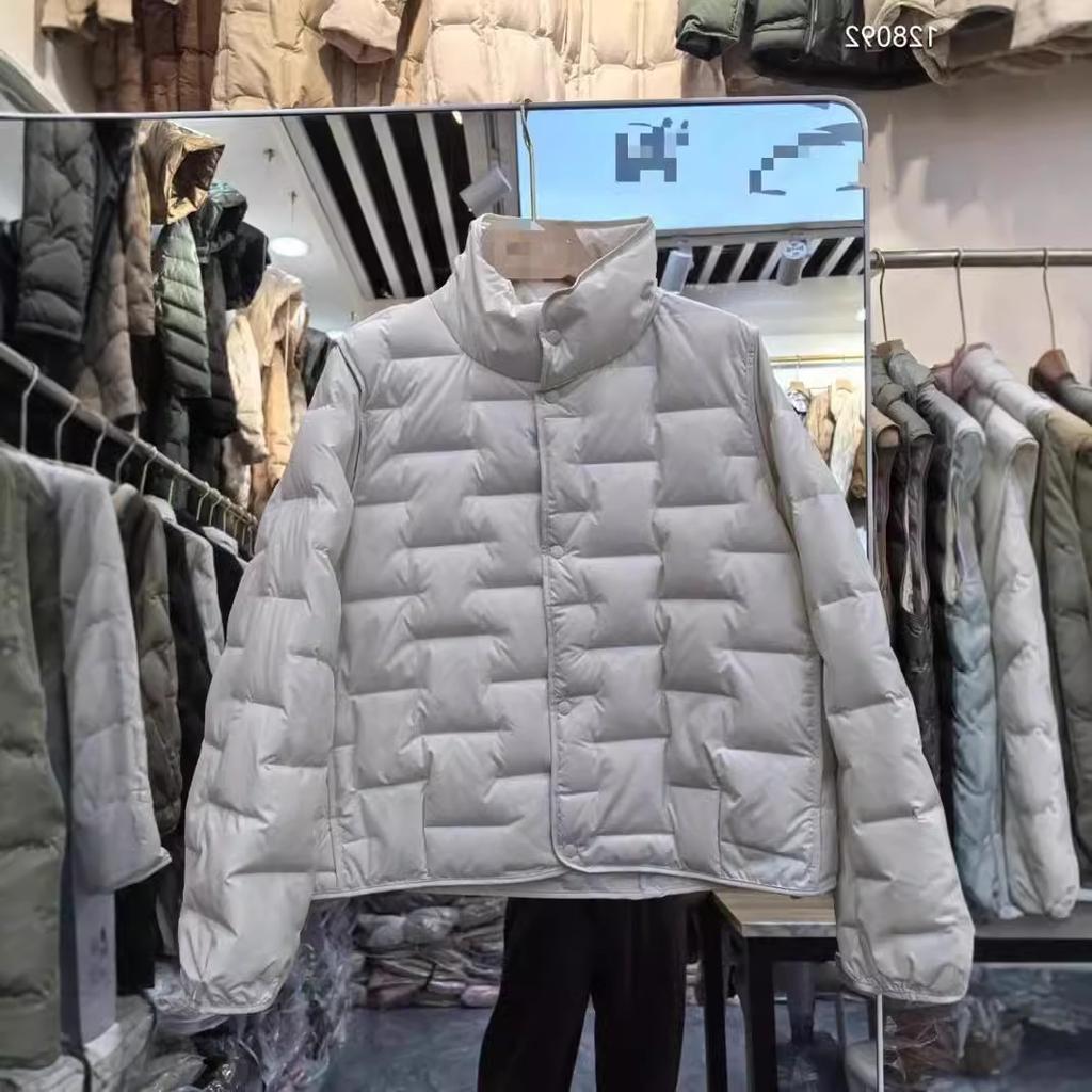 Autumn and Winter New Slim and Thin, Pressed Glue Stand-up Collar White Duck Down Short Down Jacket Women's Coat Tide