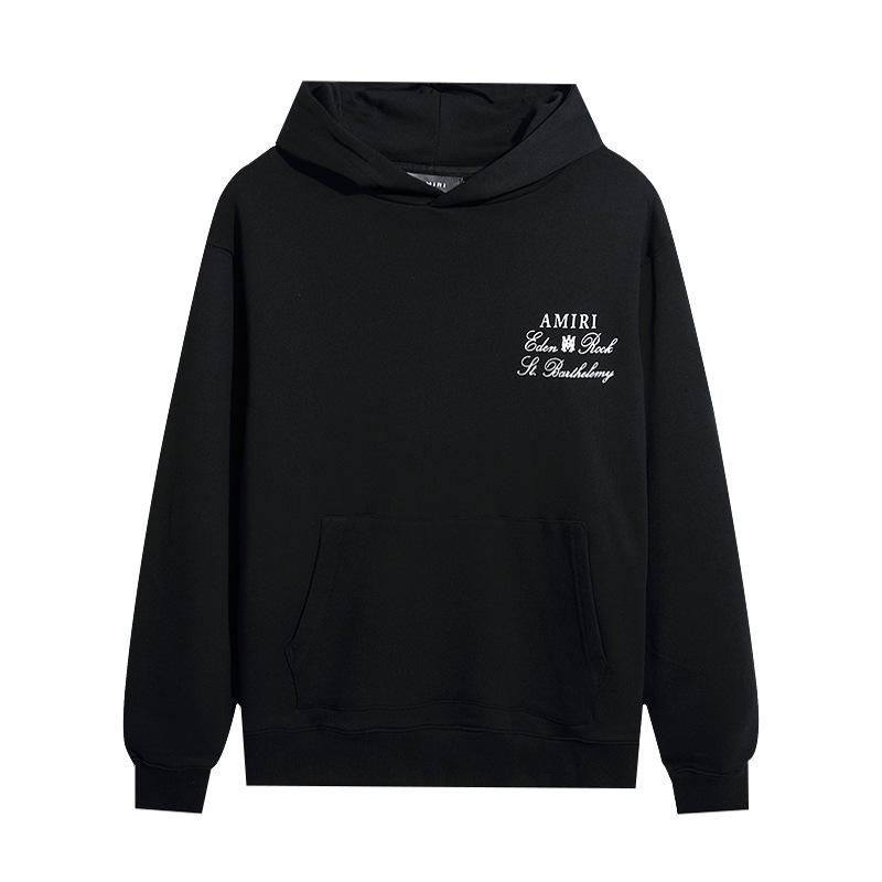 AMIRI Unisex High-Definition Print Casual Hoodie - 2024 Autumn/Winter American Trendy Collection