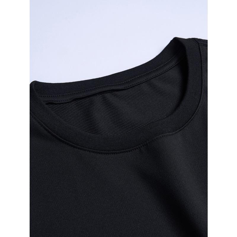 European Sizes Summer Essential: Men's Fashion Letter Print Casual T-Shirt -  Crew Neck, Short Sleeve