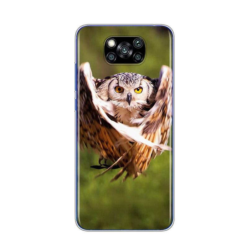 Camouflage Owl Animal For Xiaomi Poco X3 NFC C3 F2 F1 M3 M2 X2 11 10T Note 10 8 Mi Play A2 5 Lite Pro Phone Case