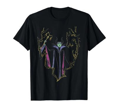 Maghella Disney Ritratto Line Art T-Shirt_