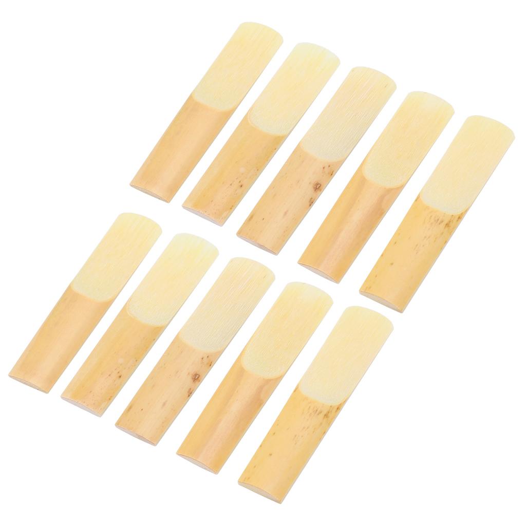 10Pcs Alto Saxophone Reeds 2.5 E Flat Sax Woodwind Accessories with Transparent Box