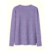 Women's Letter Print Long Sleeve English letter print, round neck, casual style, loose fit, autumn and winter T Shirt Fashionable vintage-style tops