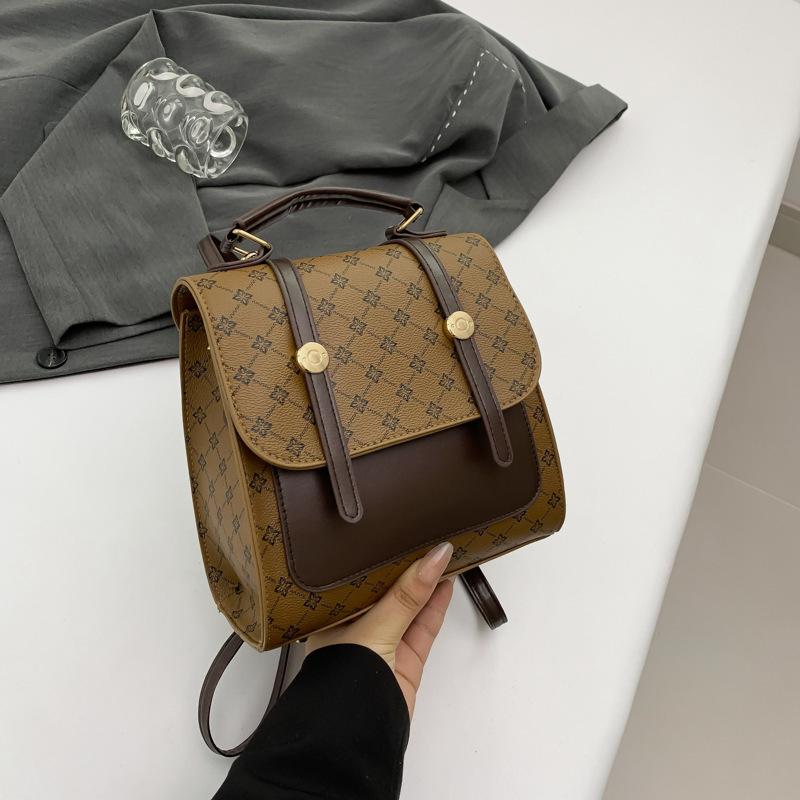 

Рюкзак женский корейский большой вместимости 2025 красивый персонализированный рюкзак женский с чувством дизайна ins нишевый студенческий школьный рюкзак хаки