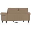 Vidaxl 2-Osobowa Sofa, Kolor Cappuccino, 120 Cm, Sztuczna Skóra