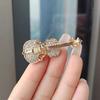 Creative Alloy Violin Brooch Accessory with Rhinestone Decoration for Clothing Bag Hat Jewelry Gift Pin