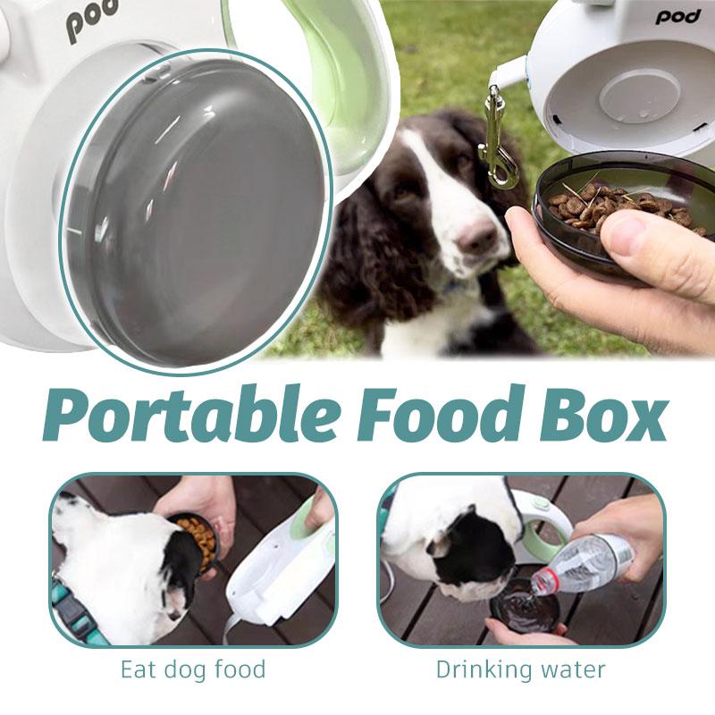 Guinzaglio Multifunzione per Cani Torcia Elettrica Automatico Retrattile Guinzaglio per Animali Domestici Rilascio Rapido con Dispenser Sacchetti per Escrementi Scatola per Alimenti per Passeggiate Cani