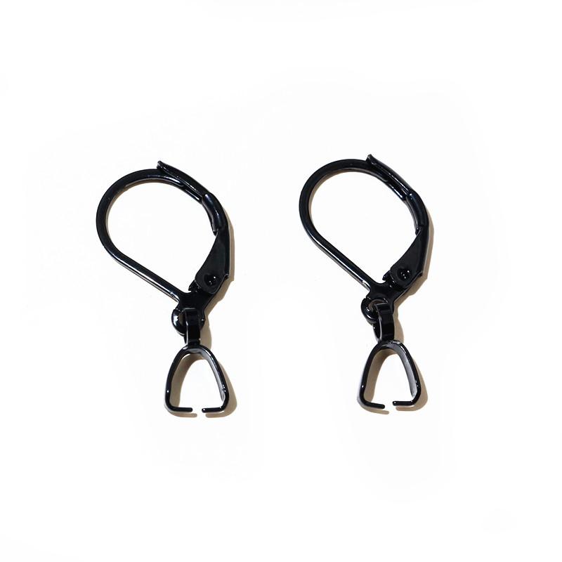 10pcs Earring Hooks Clips with Pinch Clasp for Earrings Stainless Steel Craft DIY Jewelry Making Accessories Findings