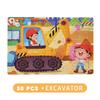 30pz Puzzle in Legno Animali Cartoni Animati Dinosauro Traffico Escavatore Tangram Puzzle Montessori Giocattoli Educativi per Bambini Regalo per Bebè