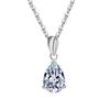 High Quality  Fine Jewelry Water Drop Moissanite Pendant Necklace for Women Gifts Collarbone Chain  Moissanite Necklace