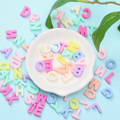 Jewelry Making 20/60Pcs Round Drop Letter DIY For Loose Beads