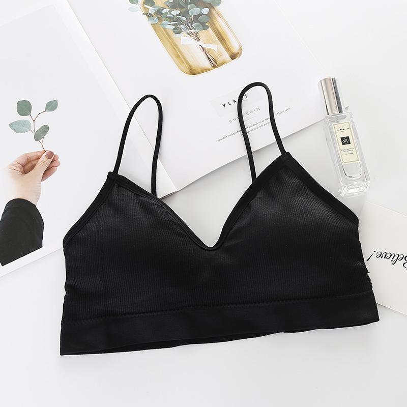 

Japanese Little Bear Beautiful Back Camisole Bandeau Bra - No Steel Ring Vest Style for Women One Size