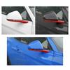 Rear View Side Door Mirror Frame Strip 4* For Ford Mustang 2015- Bright Red