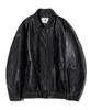 Vtwo 8020 Vegan Leather Vintage Oversized Jacket_Black