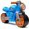 Balance Bike - Large Silent Wheels - - Retro Hot Wheels Motorcycle - Recycled Plastic - Vintage - Blue