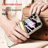 Samsung Z Flip6 Full Wrap Transparent Electroplated Magnetic Hinge Case