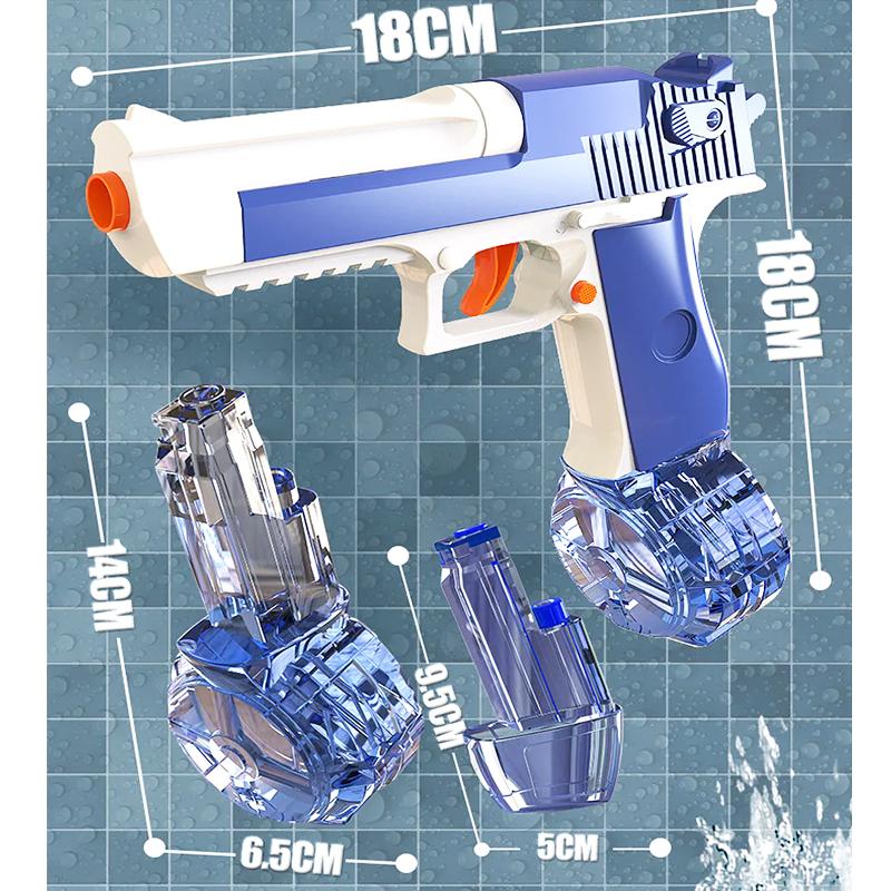 Kids Press Type Water Gun Manual Continuous Firing Squirt Gun Swimming Pool Toys Beach Outdoor Toy Large Capacity Water Pistol