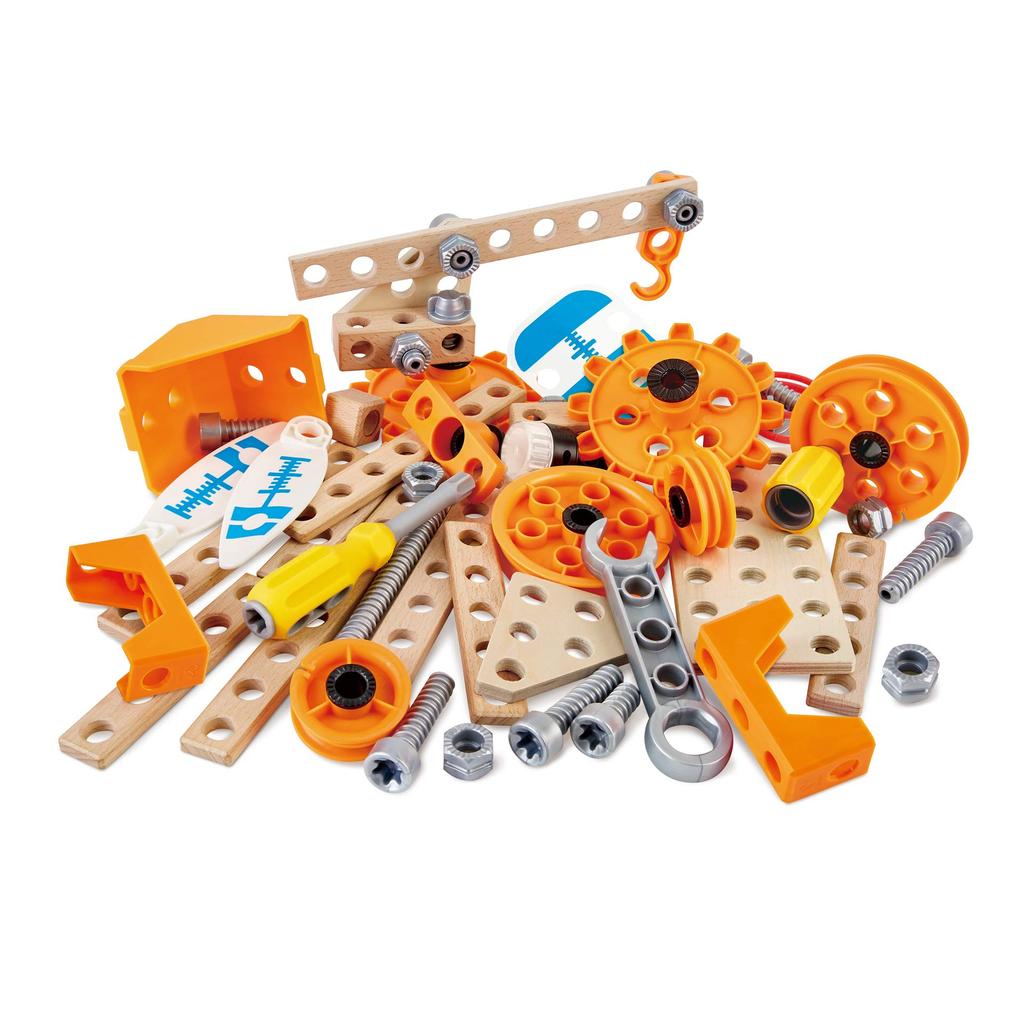 Hape Junior Inventor Building and Play Deluxe Set E3032