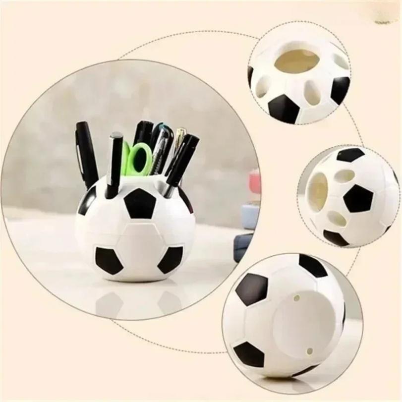 World Cup Football Pen Holder Multifunctional Creative Football Pen Holder Cartoon Cute Football Storage Box Office Supplies