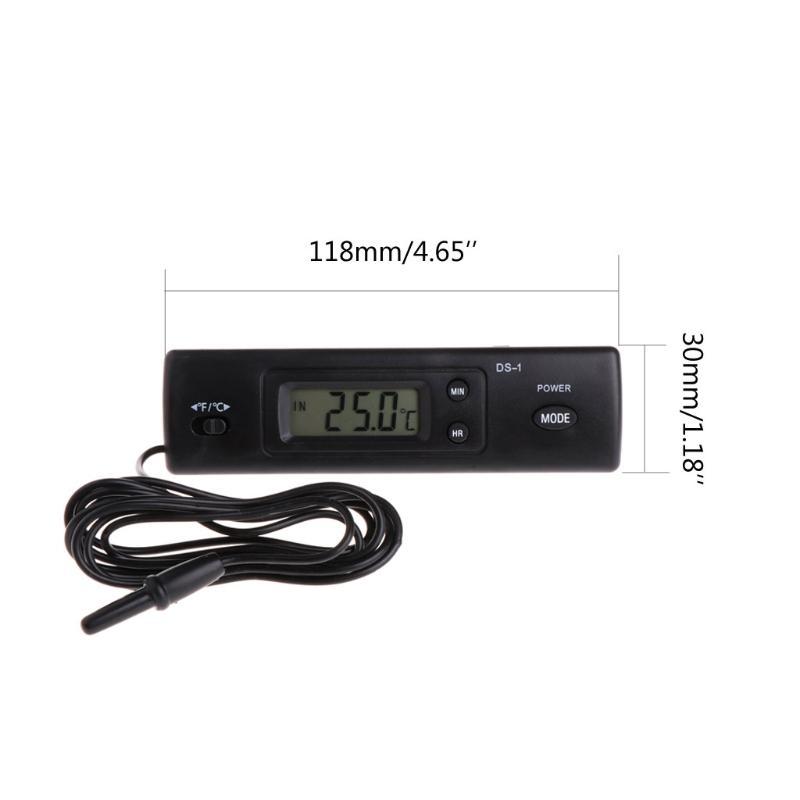 Waterproof Aquarium Fish for Tank Thermometer LCD Digital Display Thermometer