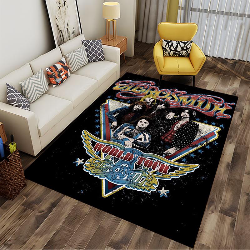 Aerosmith World Tour Carpet suitable as a non-slip mat for the living room or bedroom sofa
