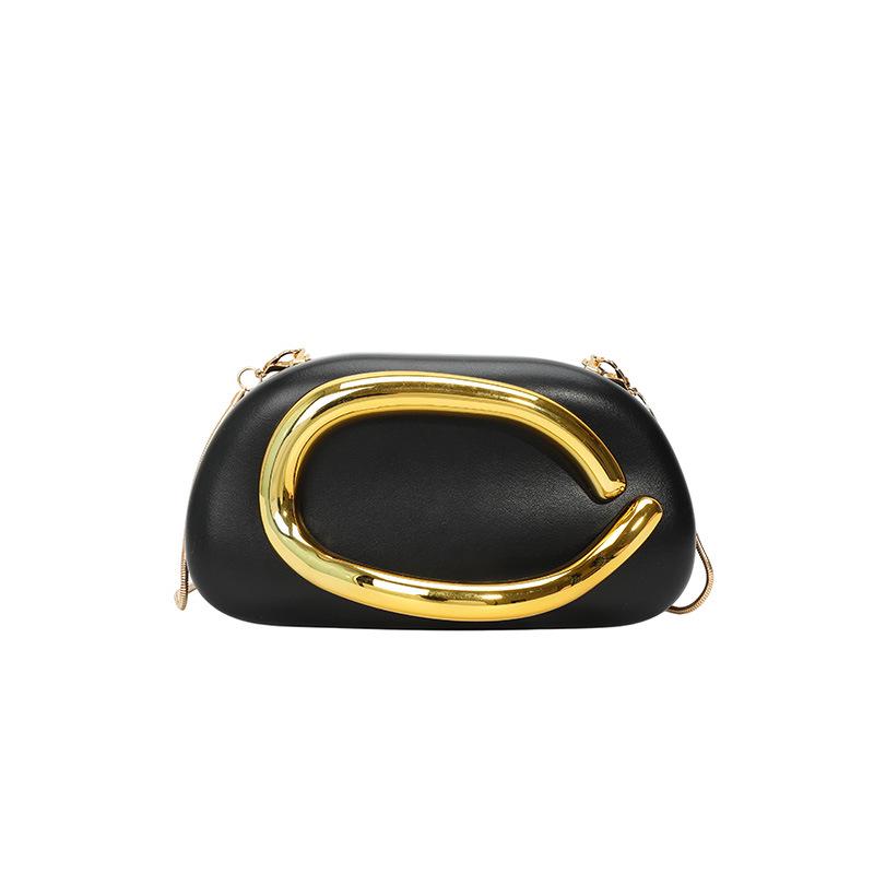 Elegante Borsa da Sera da Donna a Mano e a Tracolla con Catena - Stile Europeo e Americano