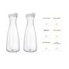 2/3er-Pack Klarer Behälter-Organizer Waschmittelspender 54 OZ Seifenspender für Waschmittel, Flüssigwaschmittelbehälter