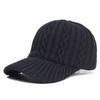 Versatile Peaked Hat Solid Color Snapback Cap Trendy Knitted Baseball Cap  Unisex