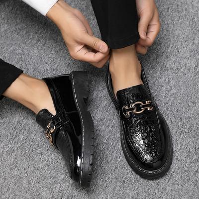 Spring Autumn Bright Face Leather Shoes Business Men's Lefu Shoes Fashion Lazy Shoes Leather Shoes