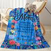 Best Mom In The World Flannel Blanket-Soft and Suitable for Sofas,Beds,Offices,Travel,All Seasons,Great Gift for Holidays and Birthdays.